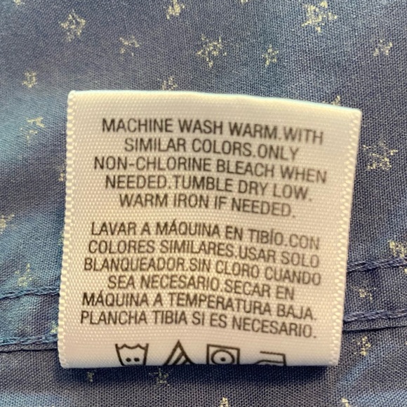 BASIC EDITIONS Button Down Shirt - Picture 6 of 7